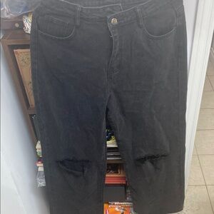 Dazy Black Distressed Jeans